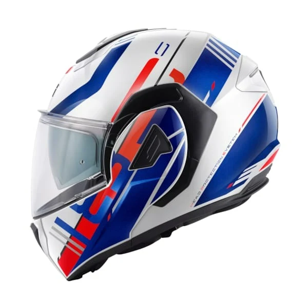 GIVI X30 PULSAR CASCO MODULAR DE MOTO BLANCO AZUL ROJO