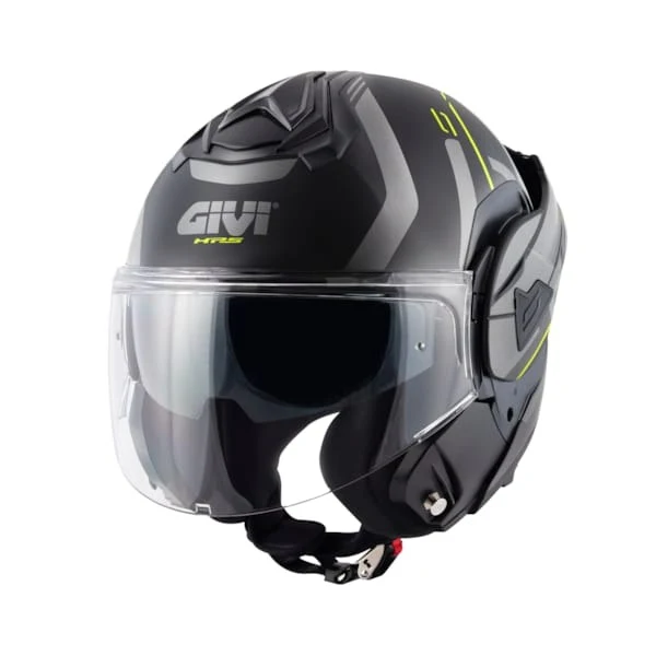 GIVI X30 PULSAR CASCO MODULAR DE MOTO NEGRO MATE AMARILLO TITANIO