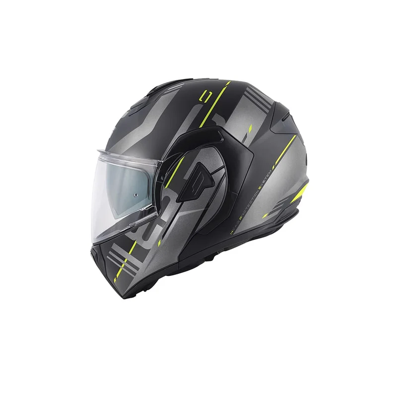 GIVI X30 PULSAR CASCO MODULAR DE MOTO NEGRO MATE AMARILLO TITANIO