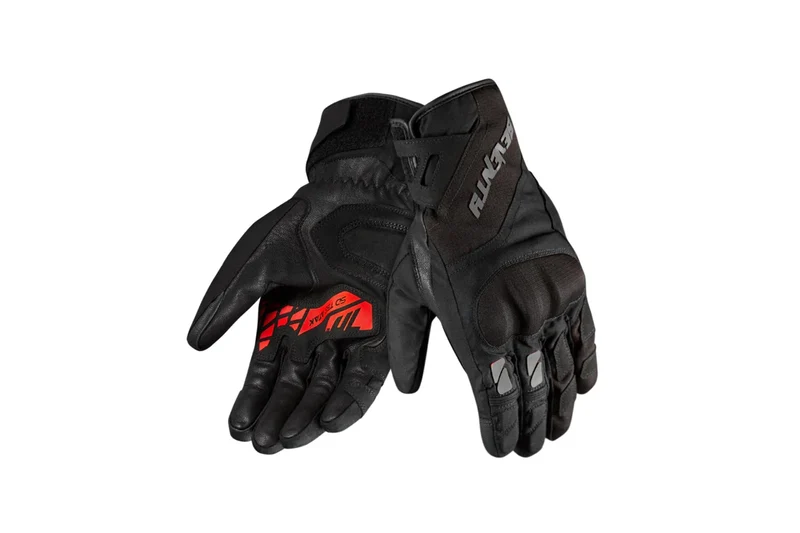 SEVENTY DEGREES SD-T55 ATAK GUANTES DE MOTO HOMBRE NEGRO ROJO