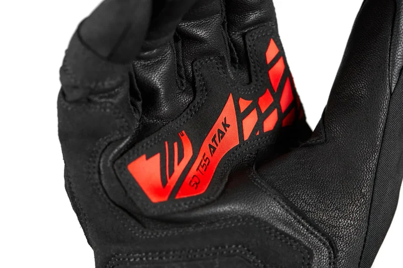 SEVENTY DEGREES SD-T55 ATAK GUANTES DE MOTO HOMBRE NEGRO ROJO