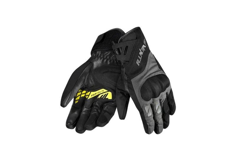 SEVENTY DEGREES SD-T55 ATAK DEPORTIVOS GUANTES DE MOTO HOMBRE GRIS NEGRO AMARILLO FLUOR