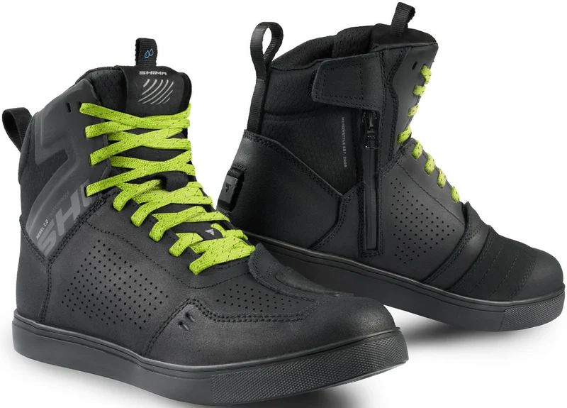 SHIMA REBEL 2.0 WP BOTAS DE MOTO HOMBRE NEGRO