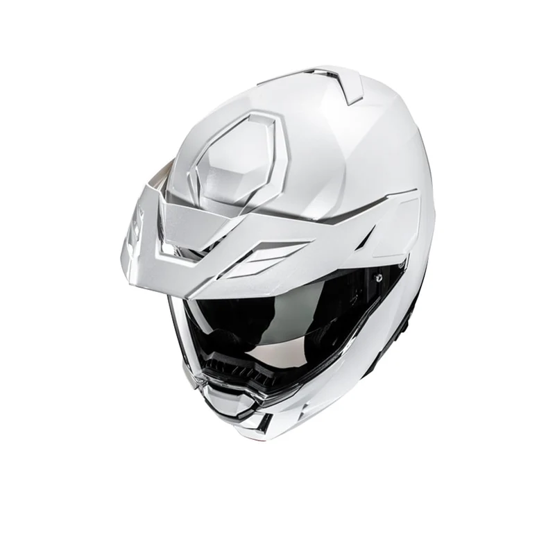 HJC I80 Casco de motocicleta con frente abatible, color blanco perlado