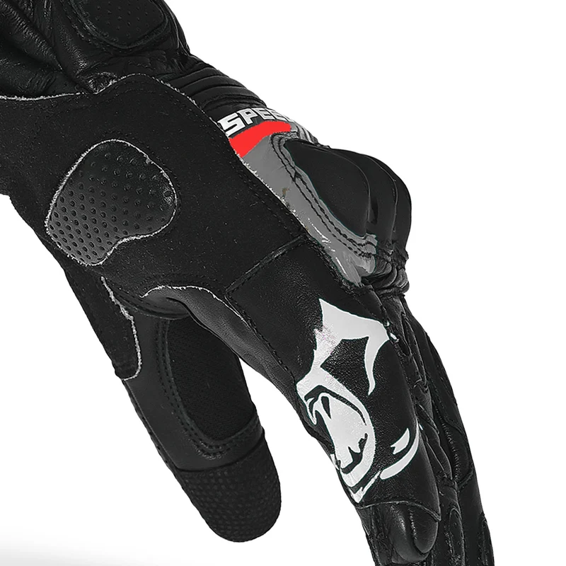 BELA LEMOX GUANTES DE MOTO PIEL NEGRO ANTHRA