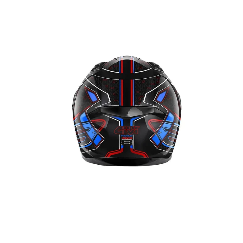GIVI -CASCO FULL 508/MYSTICAL NEGRO/ROJO-AZUL.METAL