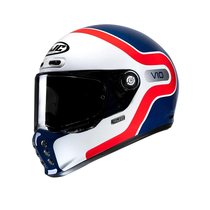 HJC V10 GRAPE MC21 carreras moto integral Casco
