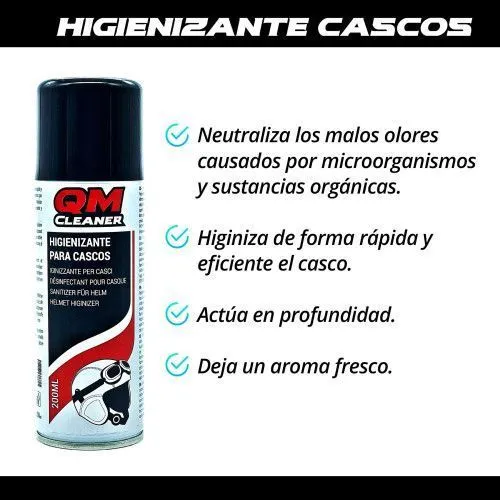 QM CLEANER HIGIENIZANTE INTERIOR DE CASCOS 200ML