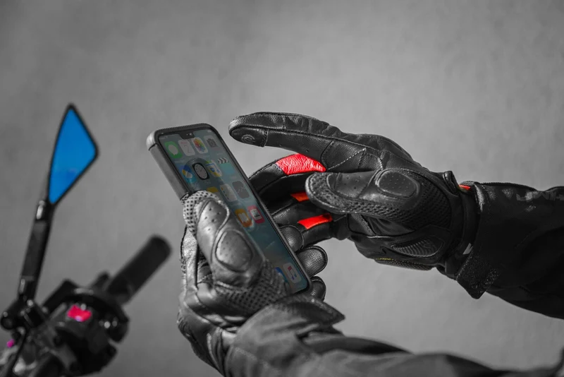 SHIMA RUSH GUANTES DE MOTO HOMBRE ROJO