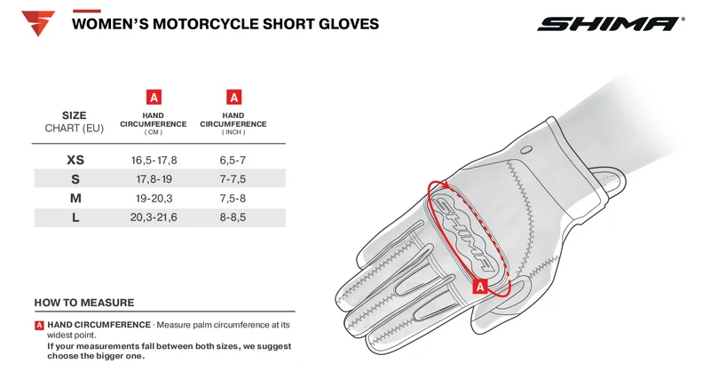 SHIMA RUSH GUANTES DE MOTO MUJER NEGRO