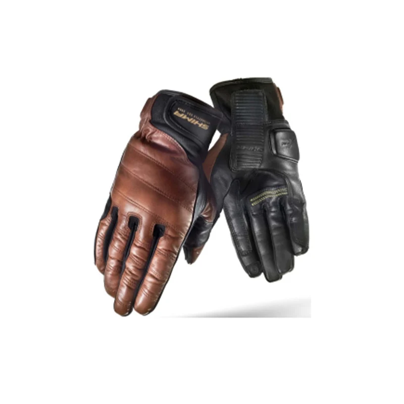 SHIMA REVOLVER GUANTES DE MOTO MARRON