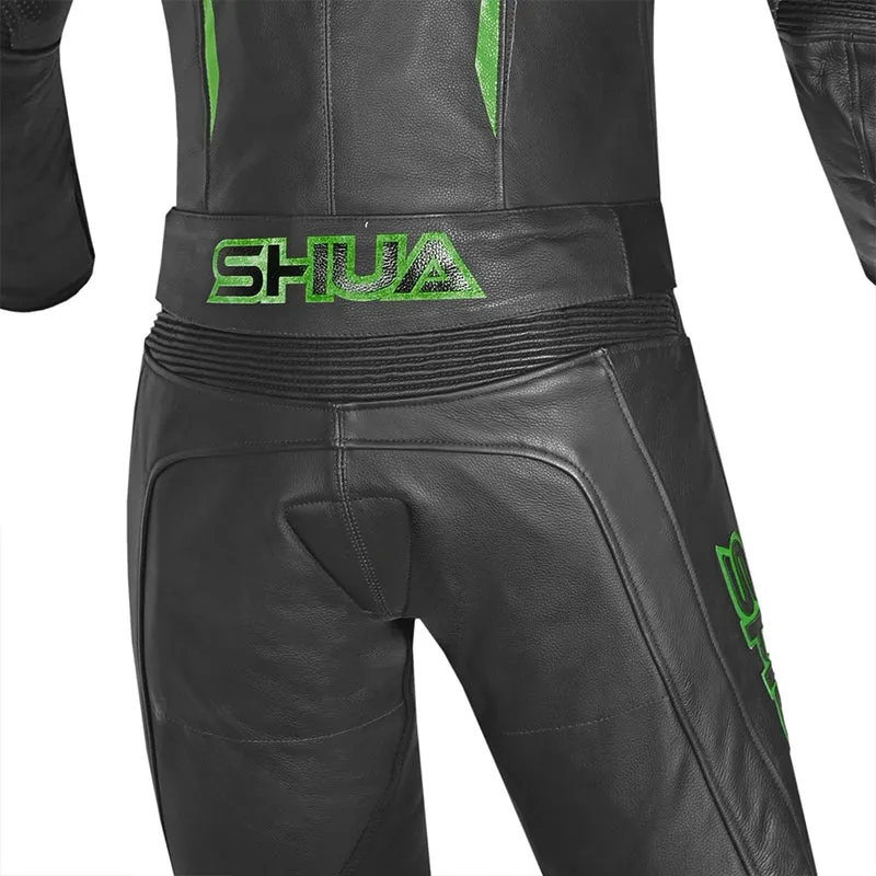 SHUA INFINITY 2 PC MONO DE MOTO HOMBRE NEGRO VERDE