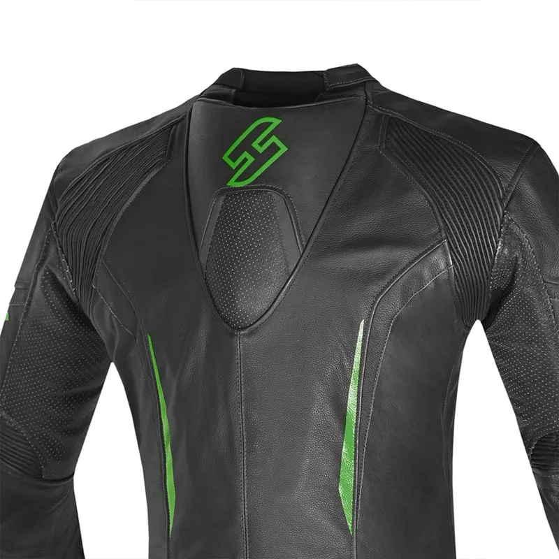SHUA INFINITY 2 PC MONO DE MOTO HOMBRE NEGRO VERDE