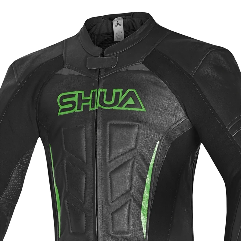 SHUA INFINITY 2 PC MONO DE MOTO HOMBRE NEGRO VERDE