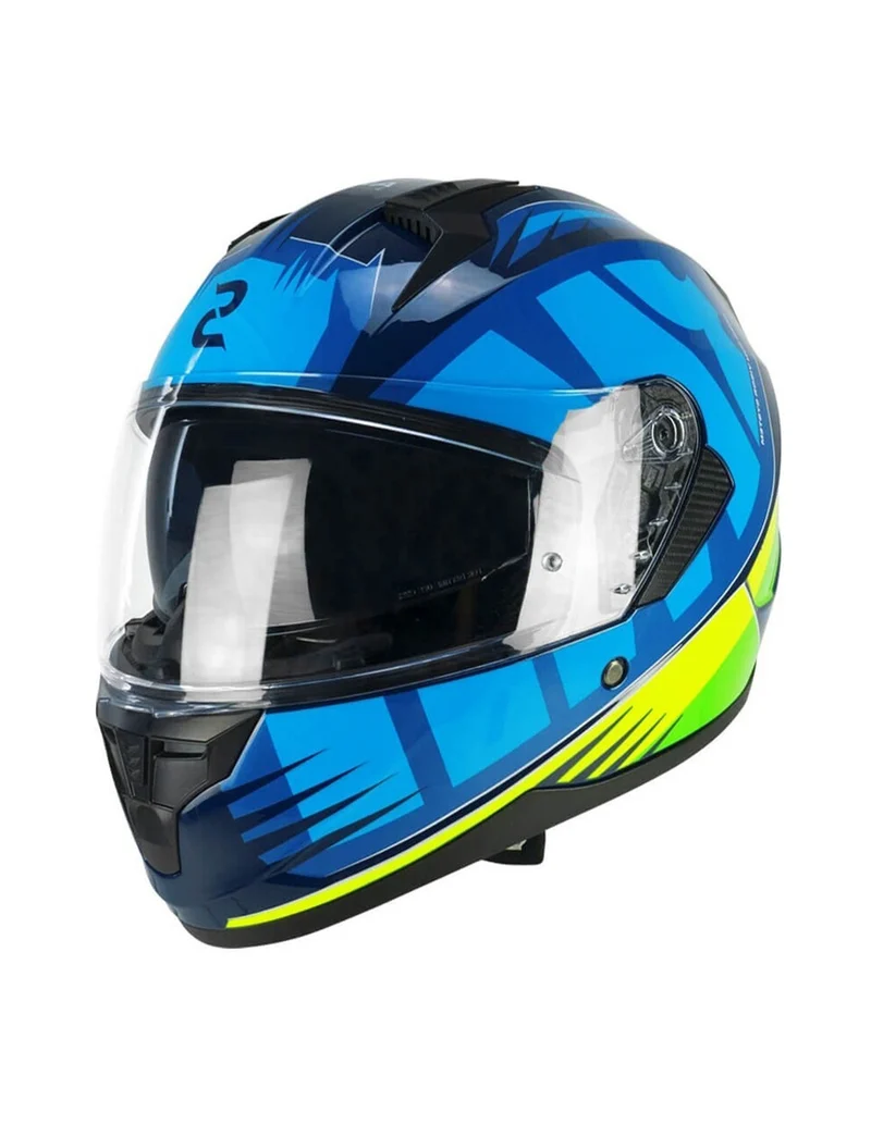 SKA-P 3MHG SPEEDER SPORT CASCO INTEGRAL AZUL GIALLO FLUO