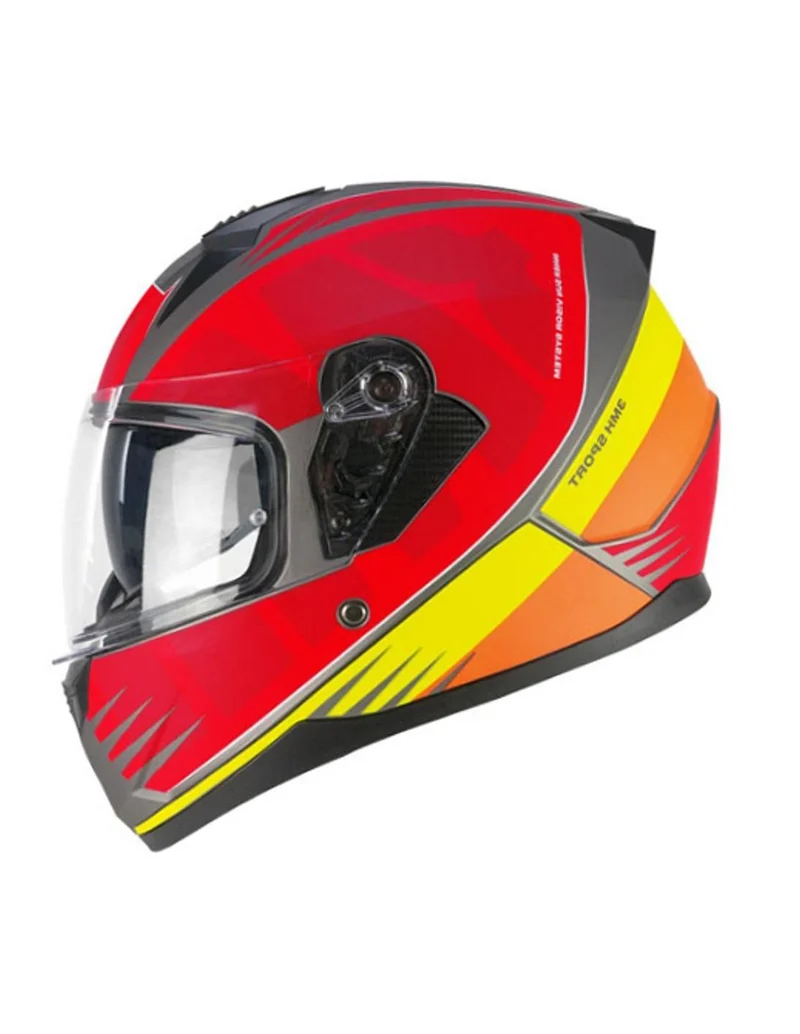 SKA-P 3MHG SPEEDER SPORT CASCOS INTEGRALES ROSSO GIALLO OPACO