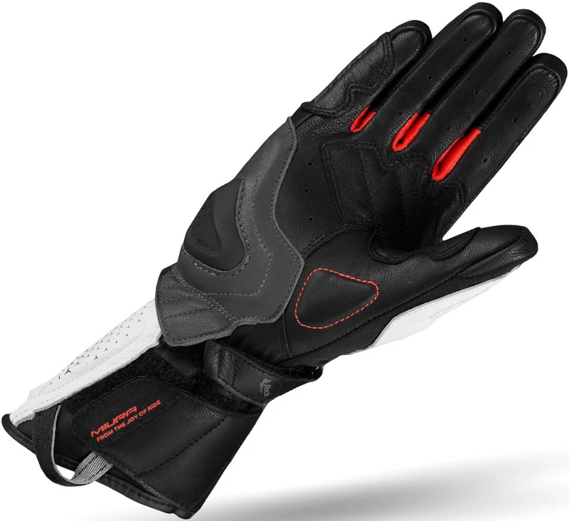 SHIMA MIURA GUANTES DE MUJER ROJO FLUO