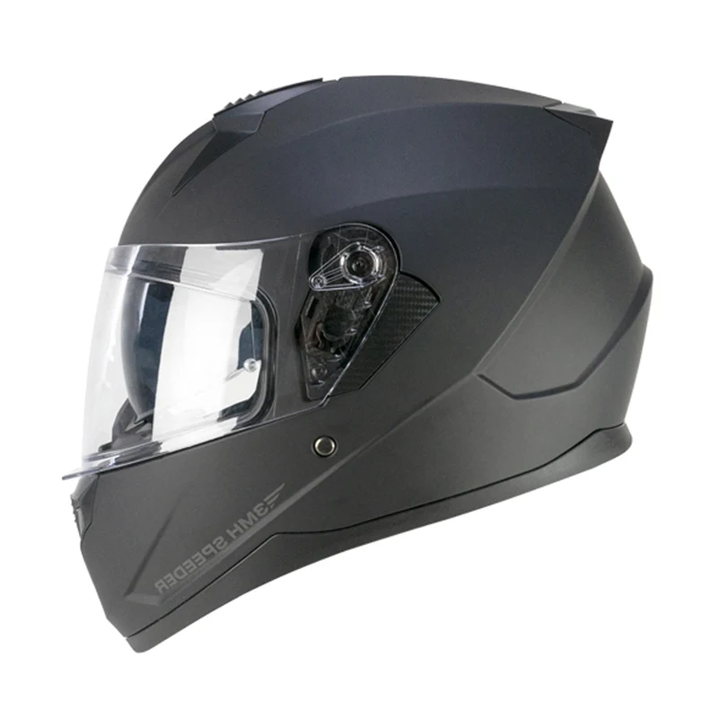 SKA-P 3MHA SPEEDER MONO Integral Moto Casco Negro Mate