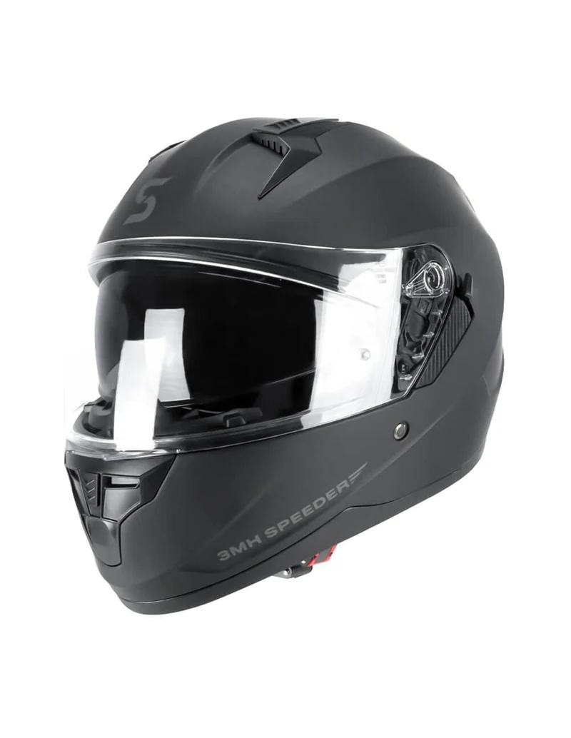 SKA-P 3MHA SPEEDER MONO Integral Moto Casco Negro Mate