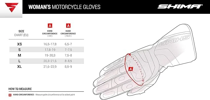 SHIMA MIURA GUANTES DE MOTO MUJER NEGRO