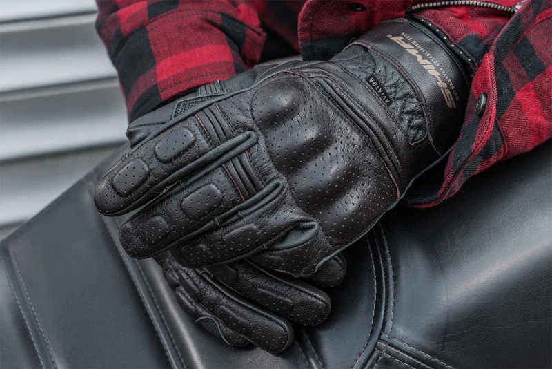 SHIMA AVIATOR GUANTES DE MOTO MARRÓN OSCURA