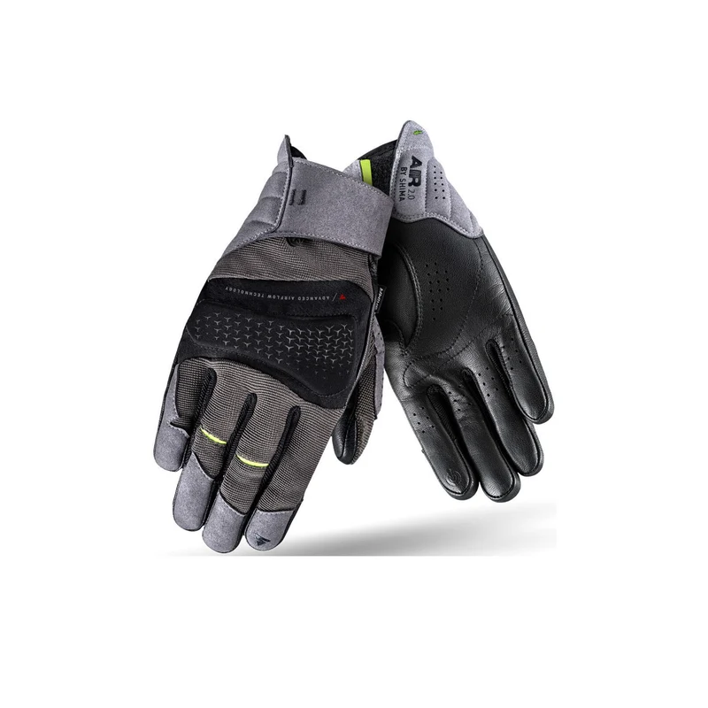 SHIMA AIR 2.0 GUANTES DE MOTO HOMBRE GRIS