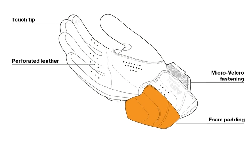 SHIMA AIR 2.0 GUANTES DE MOTO HOMBRE GRIS