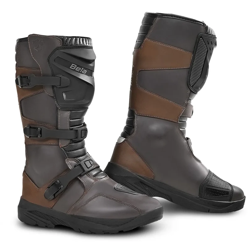 BELA SENIOR WP BOTAS DE MOTO DE HOMBRE PIEL MARRON