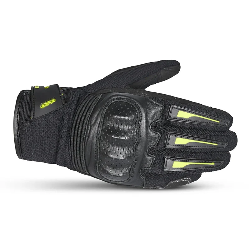 BELA DRIFT LADY GUANTES DE MOTO TEXTILES MOTOCICLETA NEGRO AMARILLIO FLURO