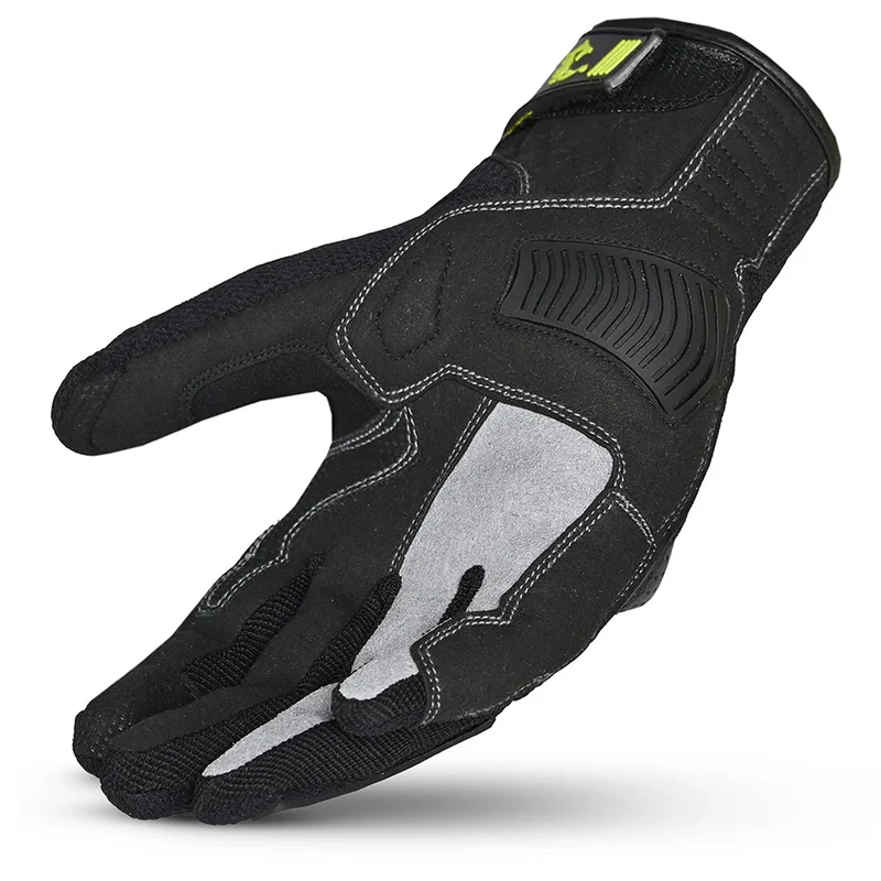 BELA DRIFT LADY GUANTES DE MOTO TEXTILES MOTOCICLETA NEGRO AMARILLIO FLURO