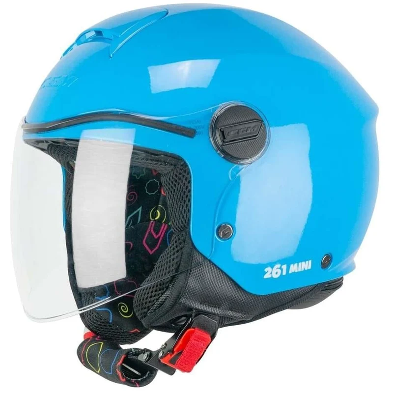CGM 261A Niños Abierto Casco Celeste
