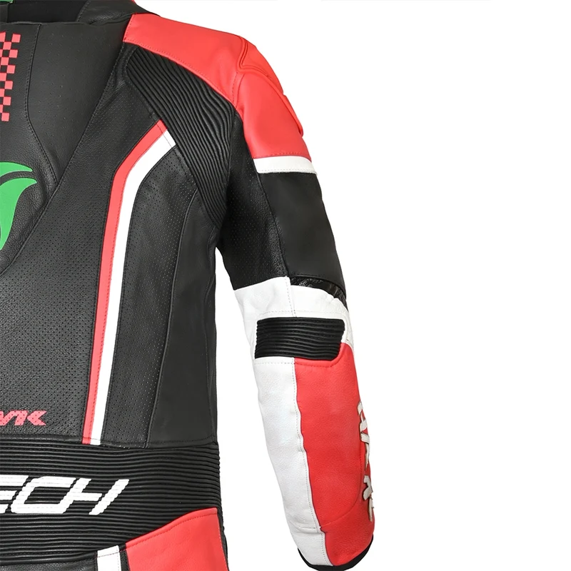 R-TECH HAWK 1 PC MONO DE MOTO NEGRO ROJO VERDE