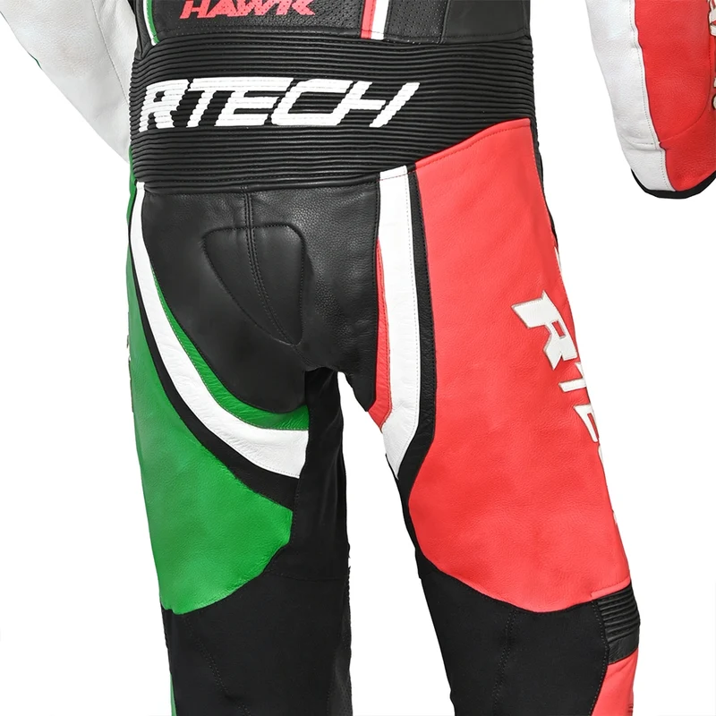 R-TECH HAWK 1 PC MONO DE MOTO NEGRO ROJO VERDE