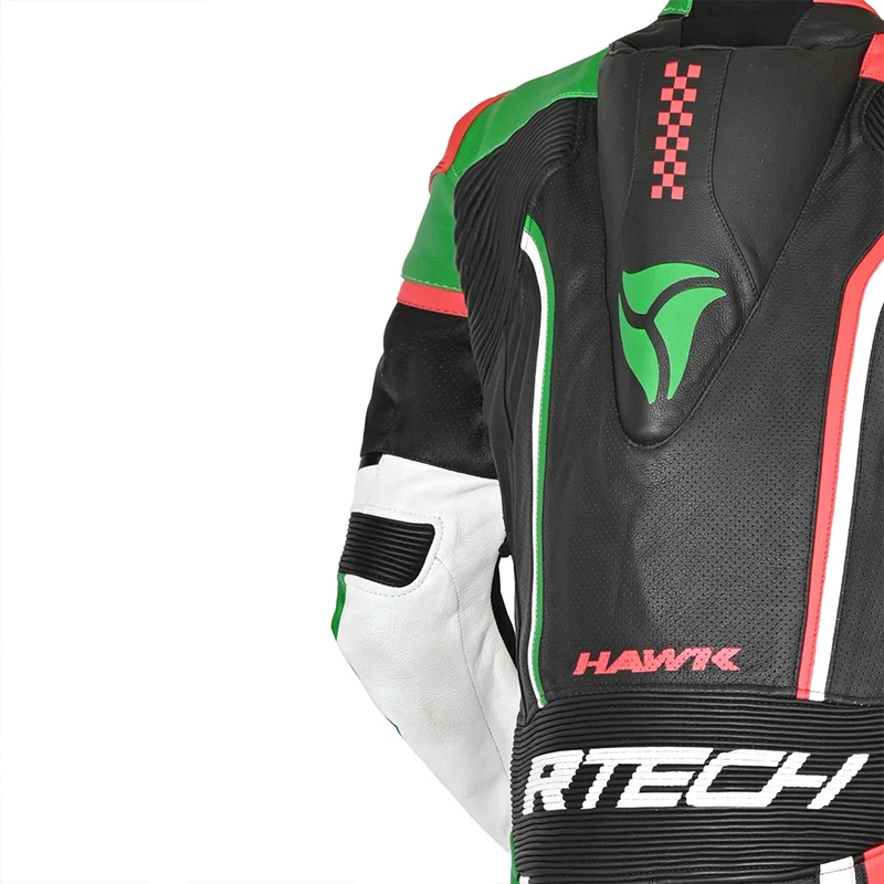 R-TECH HAWK 1 PC MONO DE MOTO NEGRO ROJO VERDE