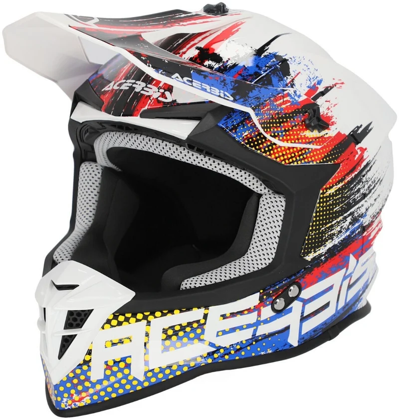 ACERBIS - CASCO LINEAR 2206 BLANCO AZUL ROSSO