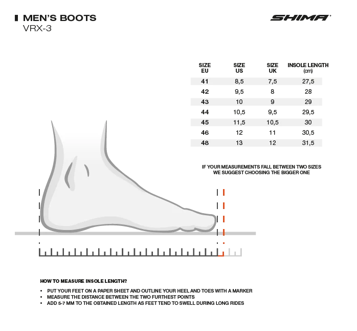 SHIMA VRX-3 MAN RACING BOOT DE MOTO NEGRO