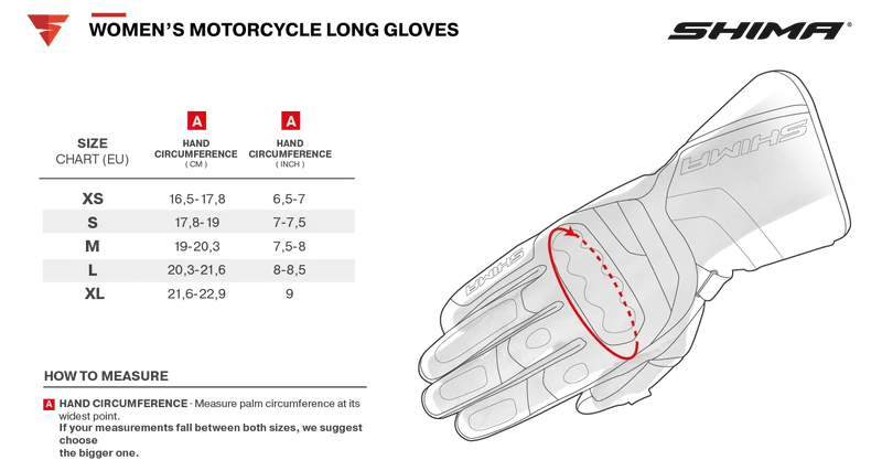 SHIMA UNICA GUANTES DE MOTO MUJER NEGRO