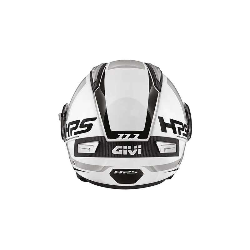GIVI 11.1 AIR JET-R Class Moto Jet Deportivo Casco Blanco Negro Plateado