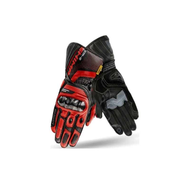 SHIMA STR-2 GUANTES DE MOTO BLANCO ROJO
