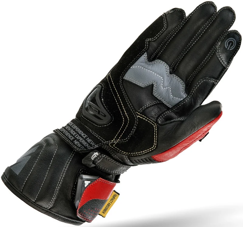 SHIMA STR-2 GUANTES DE MOTO BLANCO ROJO