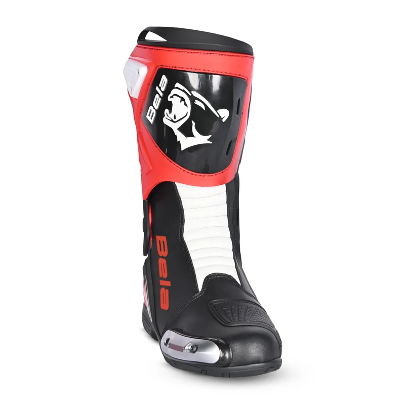 BELA TURBO TRACK BOTAS DE MOTO RACING NEGRO ROJO