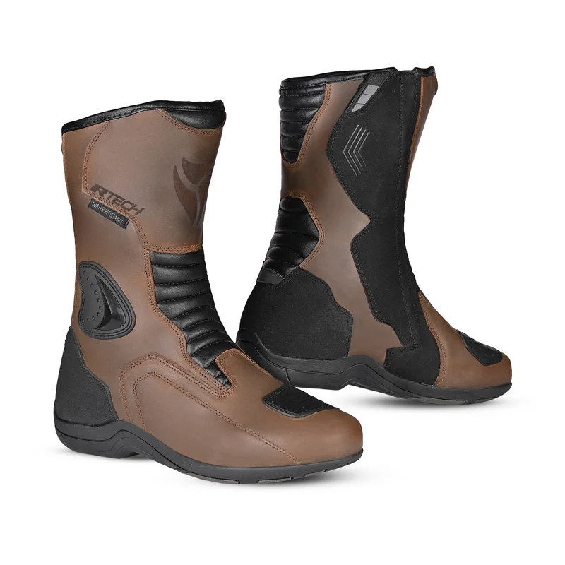 R-TECH TROJAN LUNAR BOTAS DE MOTO MARRON
