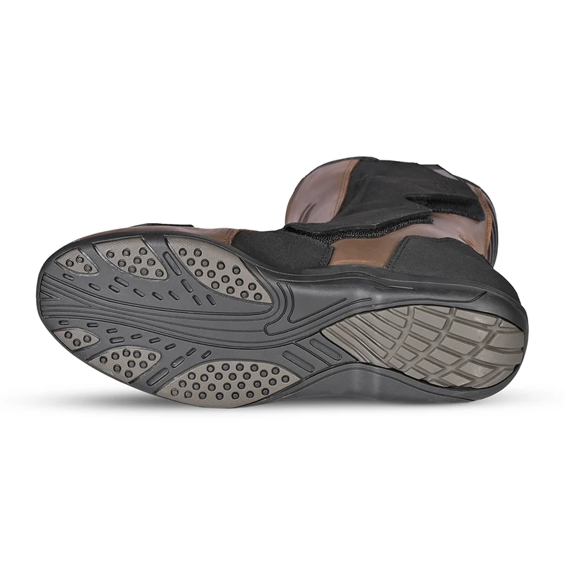 R-TECH TROJAN LUNAR BOTAS DE MOTO MARRON