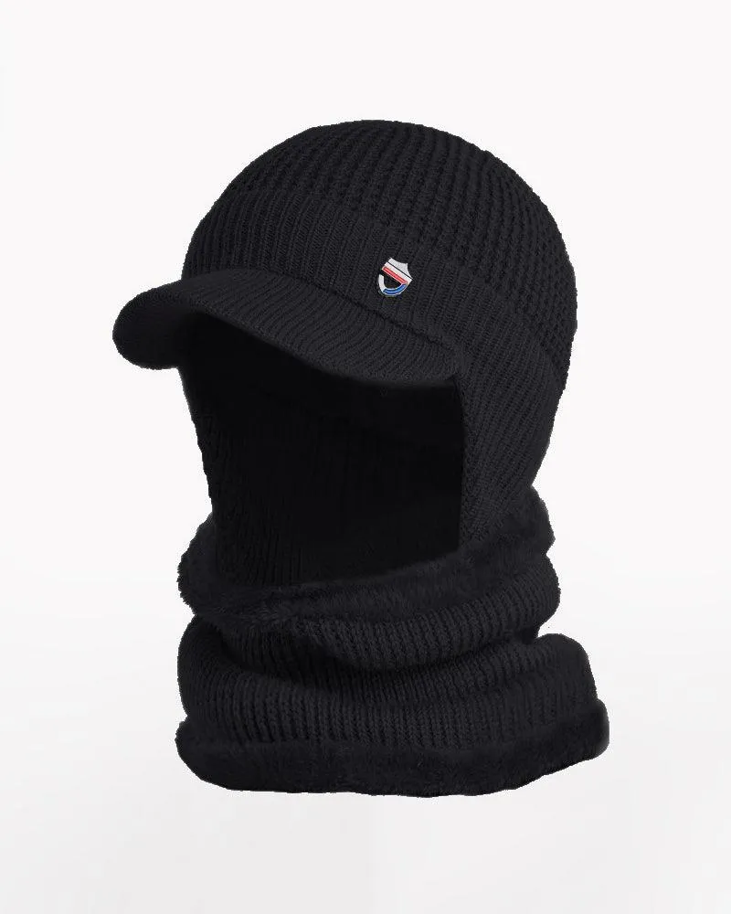 Warm Heart Knitted Ski Mask Hat