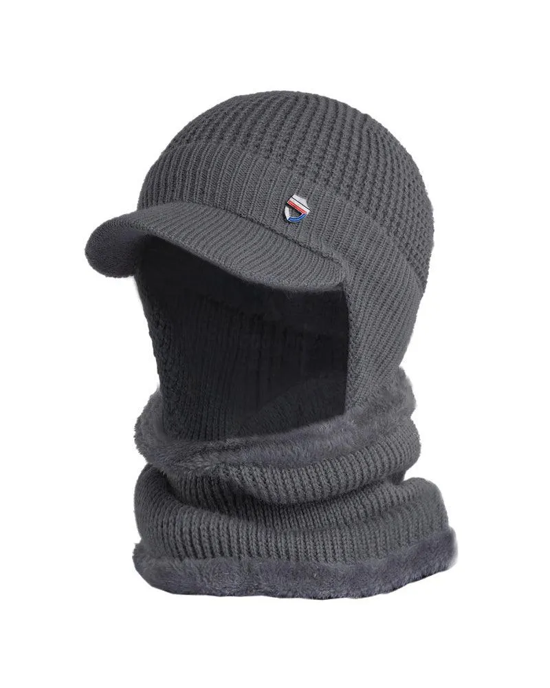 Warm Heart Knitted Ski Mask Hat