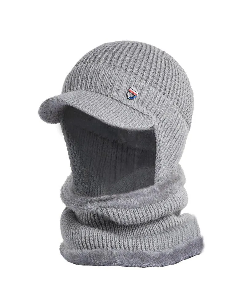 Warm Heart Knitted Ski Mask Hat