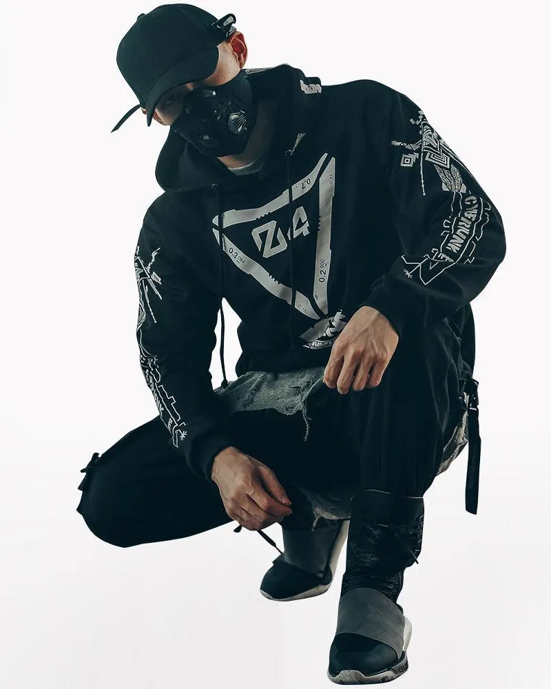 Cyberpunk Graphic Motorcycle Hoodie