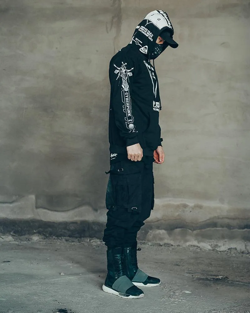 Cyberpunk Graphic Motorcycle Hoodie