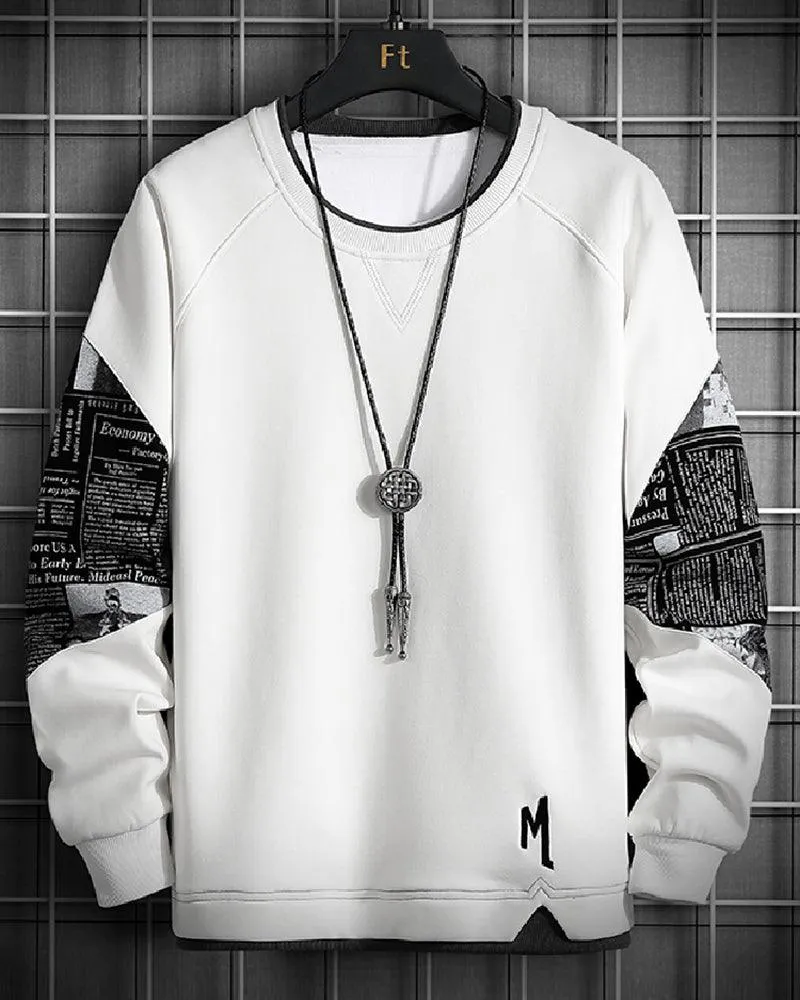 Streetwear Two-Way Crewneck Sweatshirt