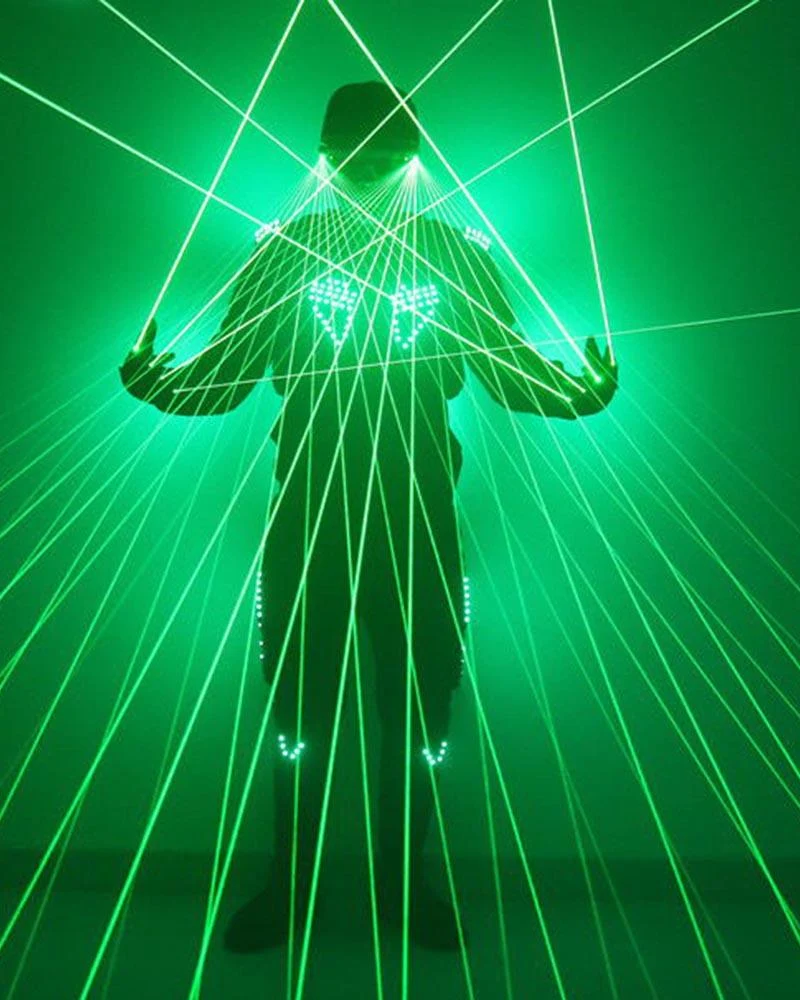 Dramatic Flair Laser Cyberpunk Gloves
